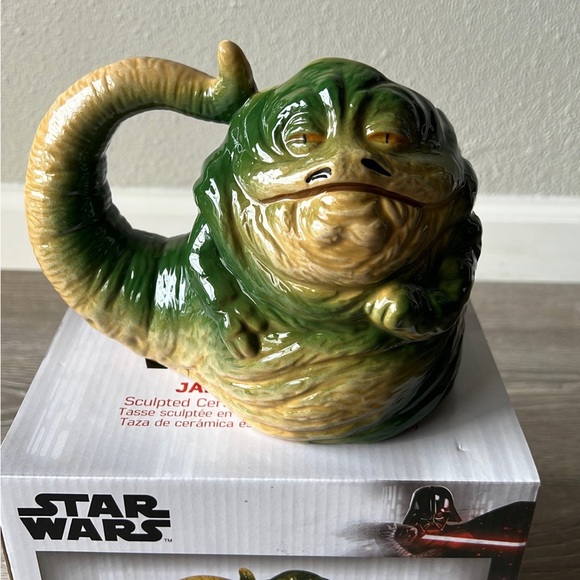 Star Wars Other - Star Wars Jabba The Hutt Shaped Ceramic Soup Coffee Mug Cup, 20 Ounce